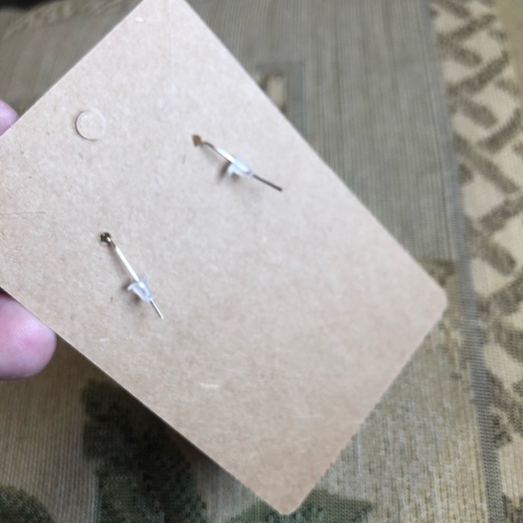 Handcrafted genuine stone orca agate tigers eye dangle earrings - Picture 4 of 6